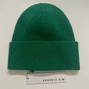 Eugenia Kim “Frances Beanie” in Kelly Green Metallic